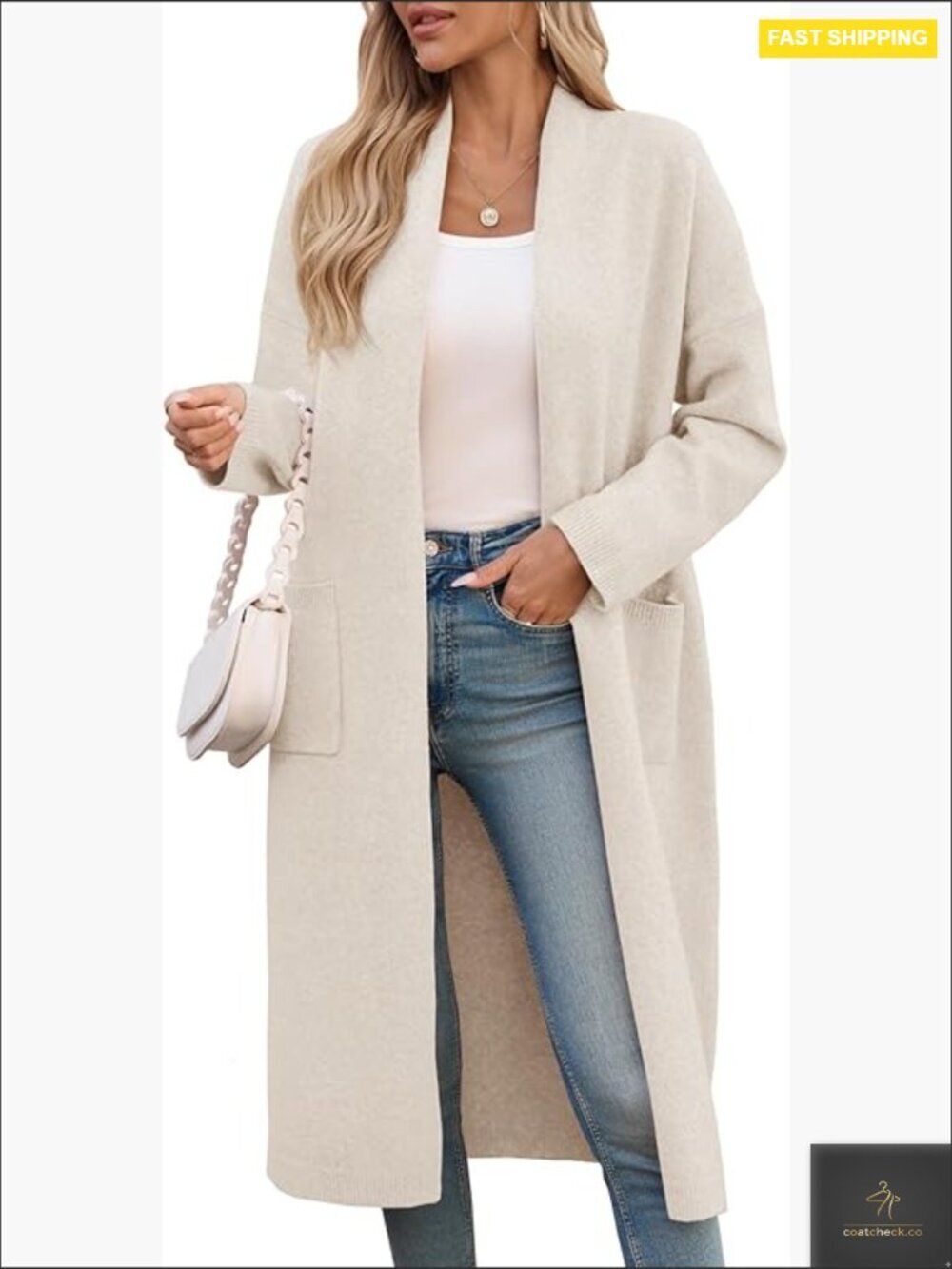 Extra Long Cardigan Sweater Oversized Chunky Knit Open Front Casual Duster Coat